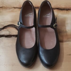 Dansko Mary Jane Leather Wedge - Loralie